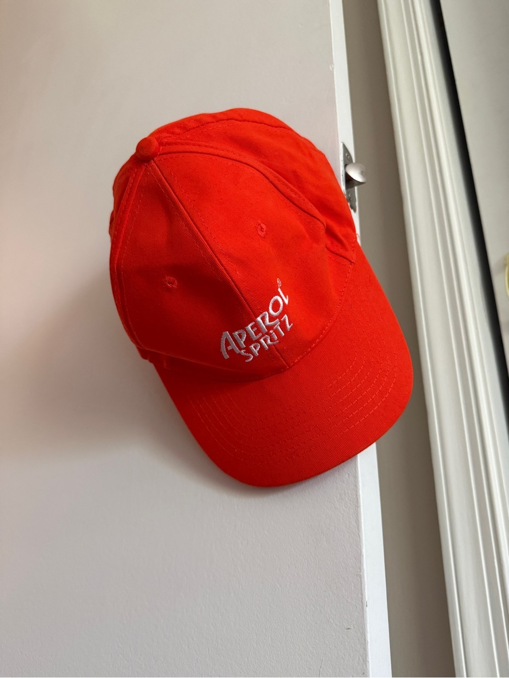 Aperol Spritz Bright Orange Embroidered Baseball Cap